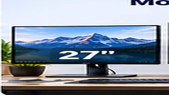 27-inch vs 32-inch Monitor — first side of a coding monitor workspace showing clear screens and desk accessories.