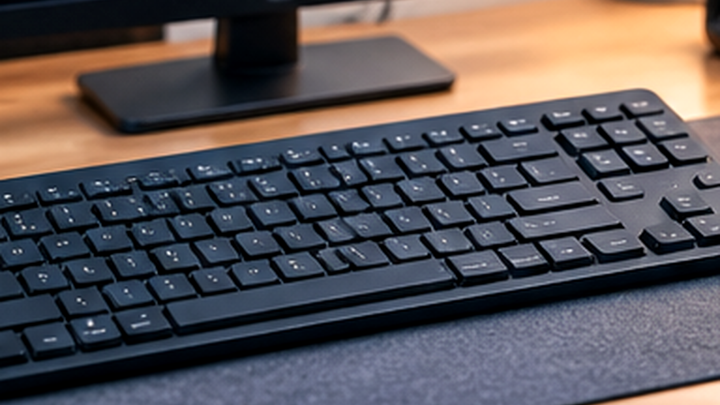 Best Wireless Keyboard for Programmers in a modern developer desk setup with monitor and accessories