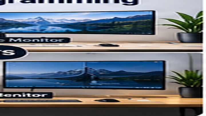 Ultrawide vs Dual Monitor for Programming — first side of a coding monitor workspace showing clear screens and desk accessories